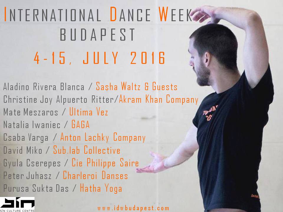 INTERNATIONAL DANCE WEEK BUDAPEST 2016